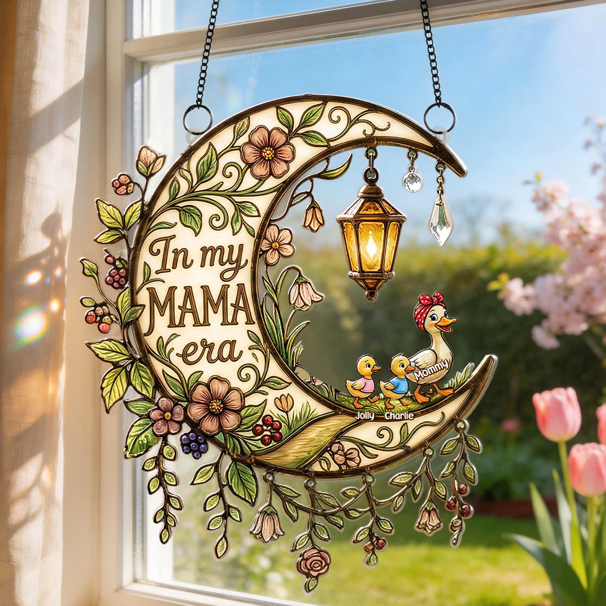In Mama Duck Era Suncatcher Ornament - Personalized Gifts For Mother's Day 07pamg020326