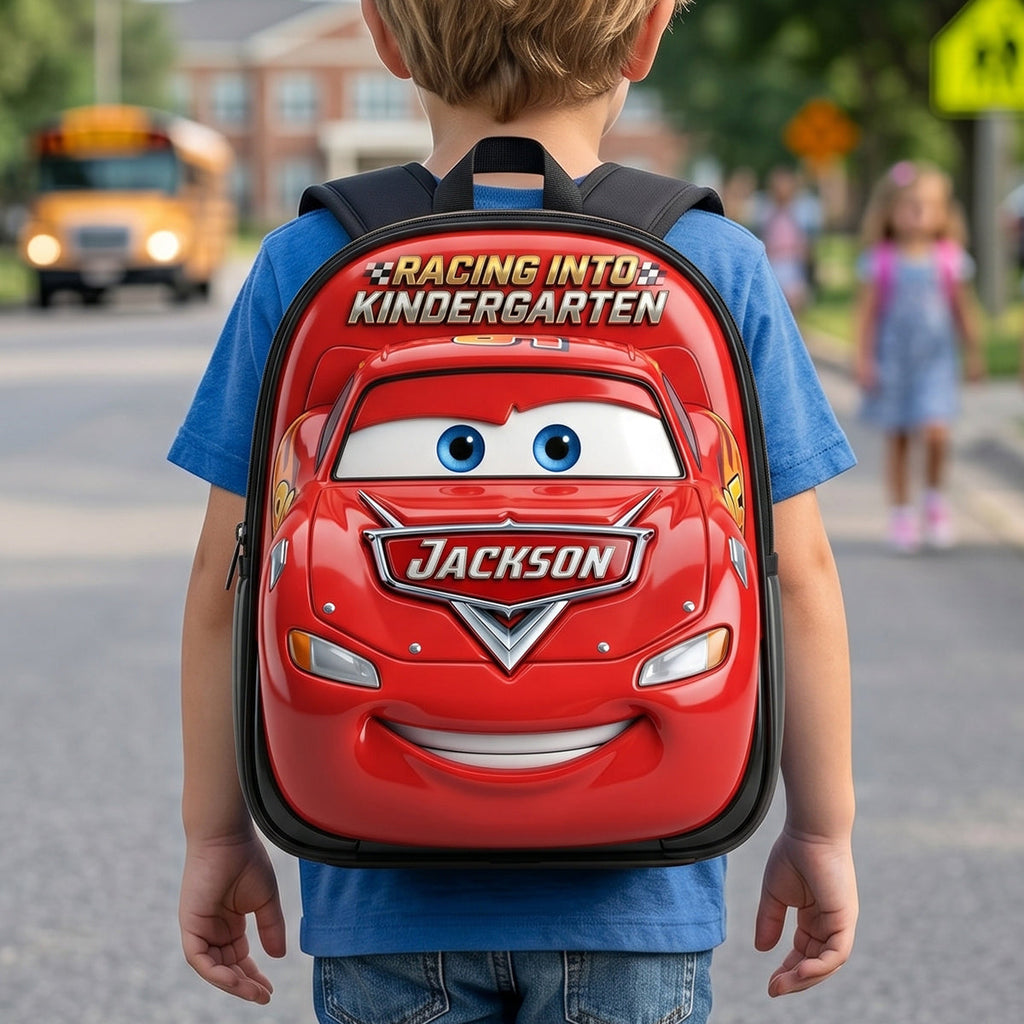 Racing Backpack - Personalized Gifts For Kids School Bag 05natn250626