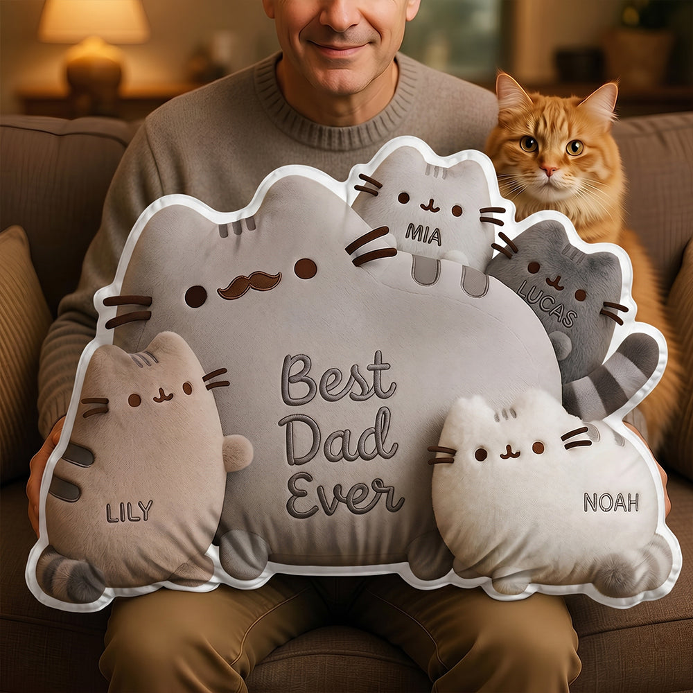 Best Dad Ever Custom Shape Pillow  - Personalized Gifts For Dad 03padt160426