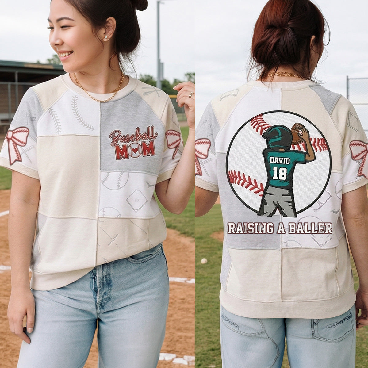 Base Mom Raising A Baller 3D All-over Shirts - Personalized Gifts For Baseball Moms 04QHMG060326