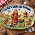 Bigfoot Dad Grilling Plate - Personalized Gifts For Dads 02natn200526