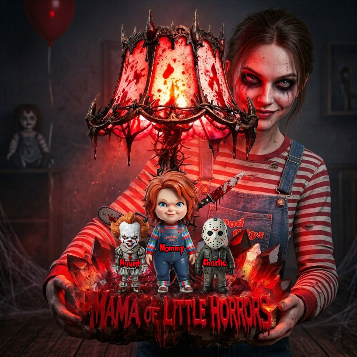 Mama Of Little Horrors Light Box - Personalized Gifts For Mom 05TYLU070426