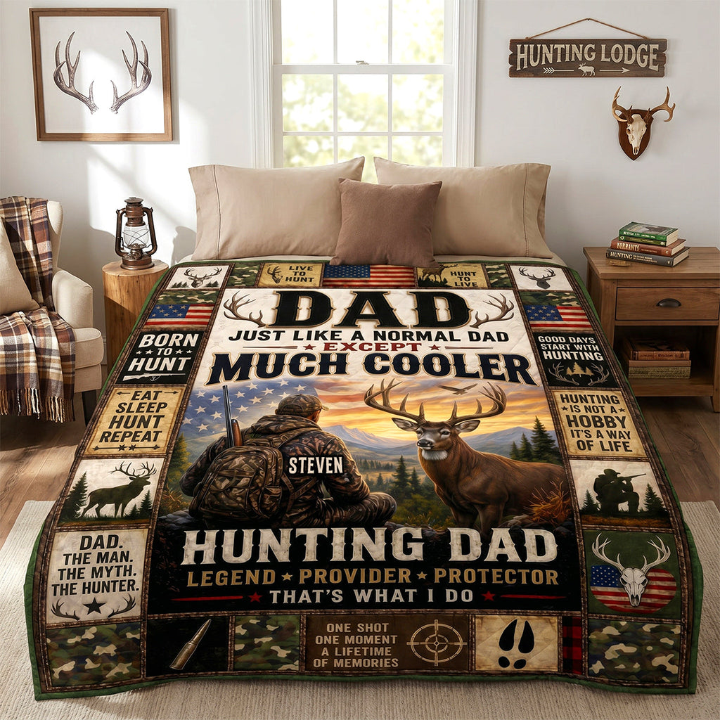 Born To Hunt Blanket  - Personalized Gifts For Dad 03TYDH290426