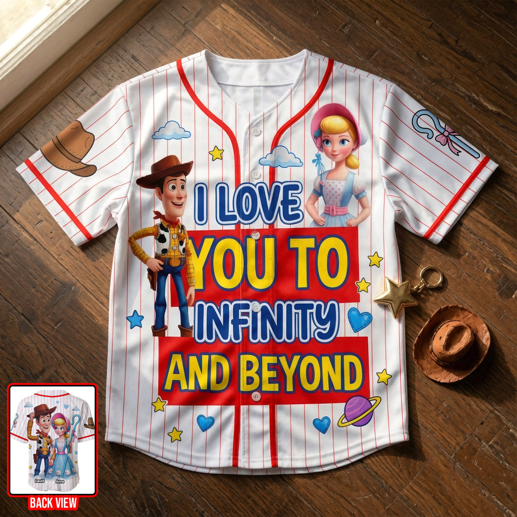 Couple Forever Baseball Jersey - Personalized Gifts For Couple 02NAQN190626