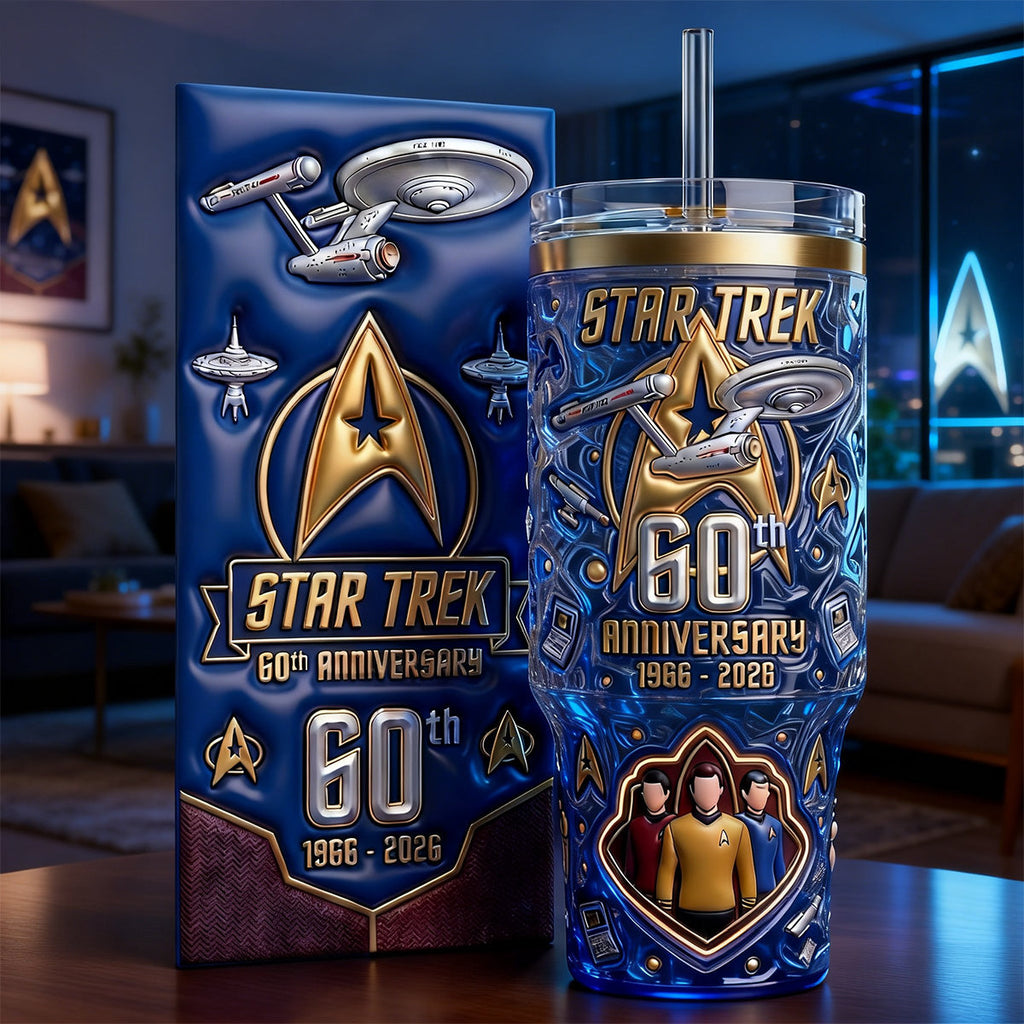 60th Anniversary Space Journey Tumbler - Personalized Anniversary Gifts 021TGMG060326