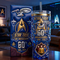 60th Anniversary Space Journey Tumbler - Personalized Anniversary Gifts 021TGMG060326