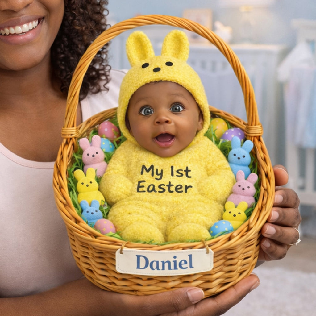 Newborn First Easter Acrylic Plaque - Custom Photo Gifts 01HULU110326-vid