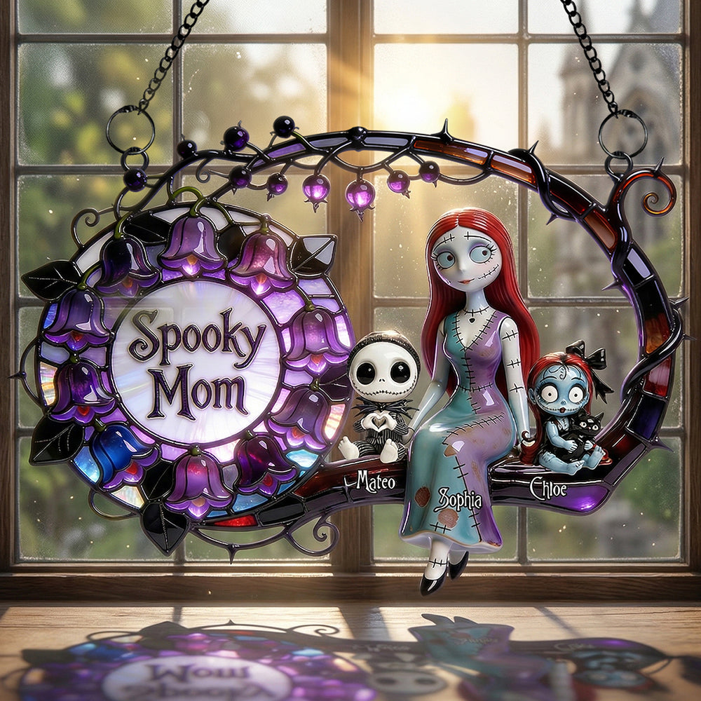 Spooky Mom Acrylic Suncatcher Ornament - Personalized Mother's Day Gifts 02nadt200326