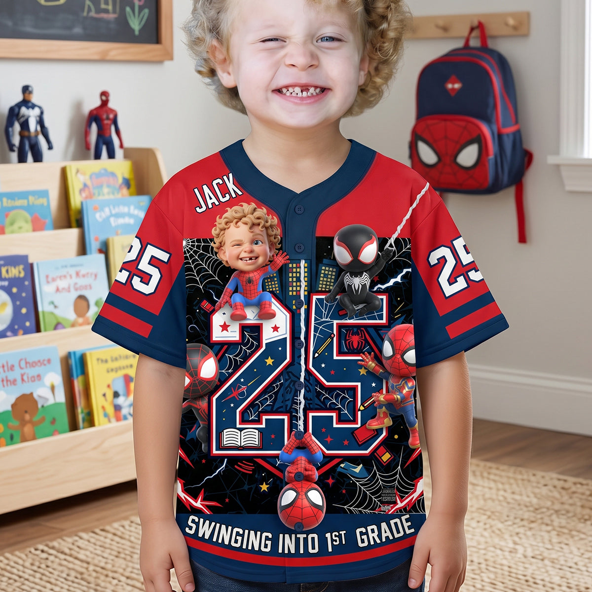Proactive Back To School Kid Baseball Jersey - Personalized Gifts For Kids 01QHTN030726