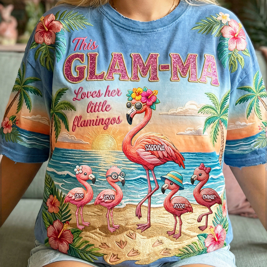 Flamingo Summer Mother Shirt - Personalized Gifts For Mother 01pata090426