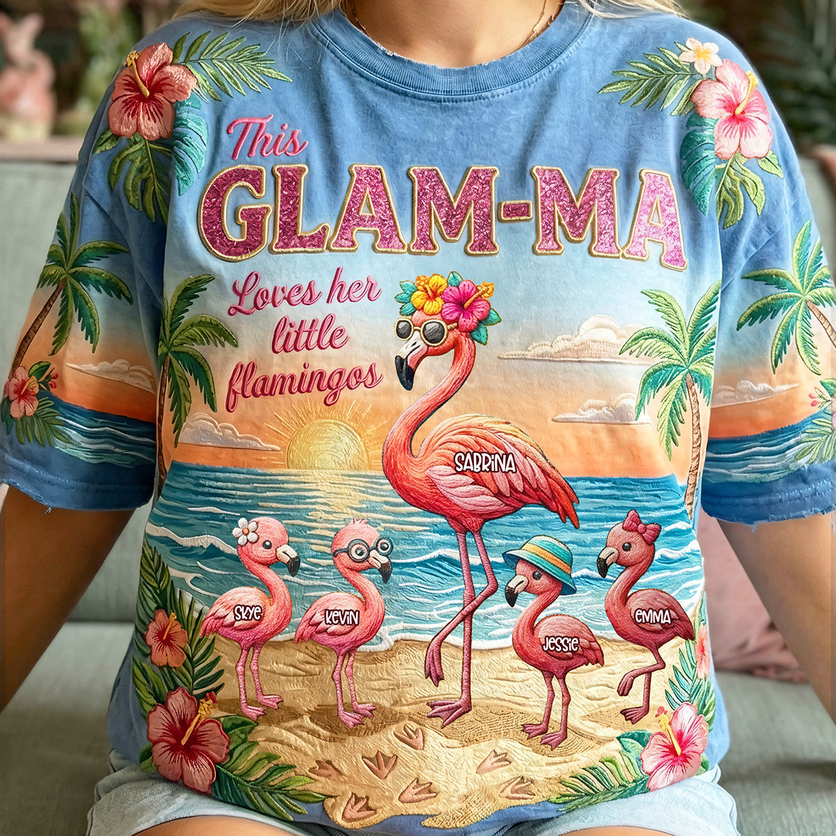 Flamingo Summer Mother Shirt - Personalized Gifts For Mother 01pata090426