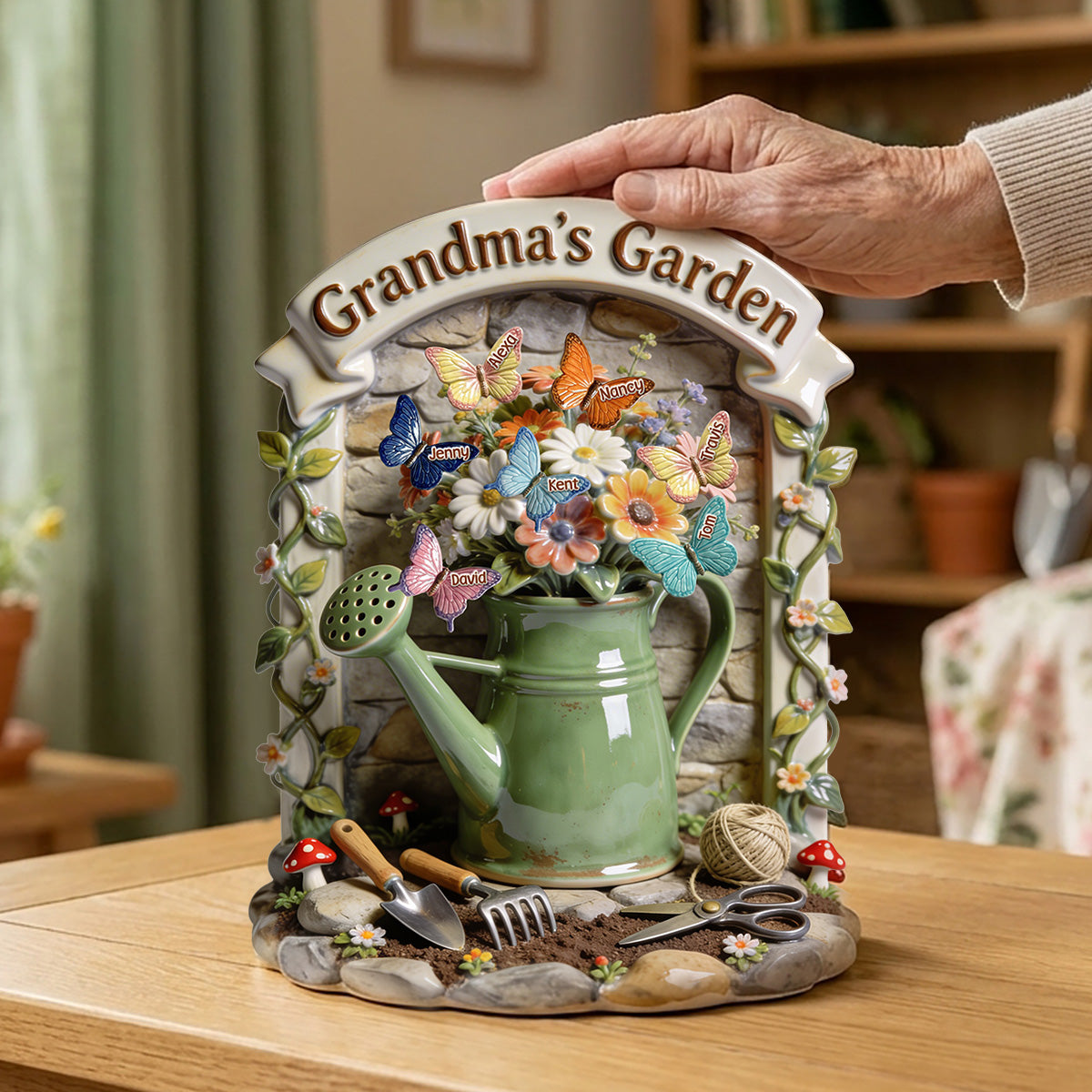 Grandma's Garden Acrylic Plaque - Personalized Gifts For Mom and Grandma 05tymg050326