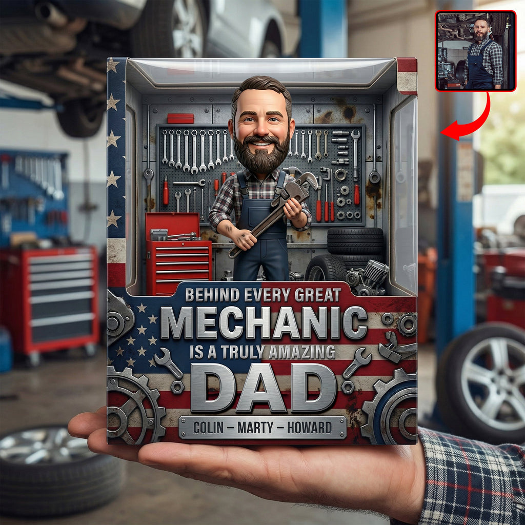 Amazing Mechanic Dad Acrylic Plaque - Custom Photo Gifts For Dads 04paqn260326