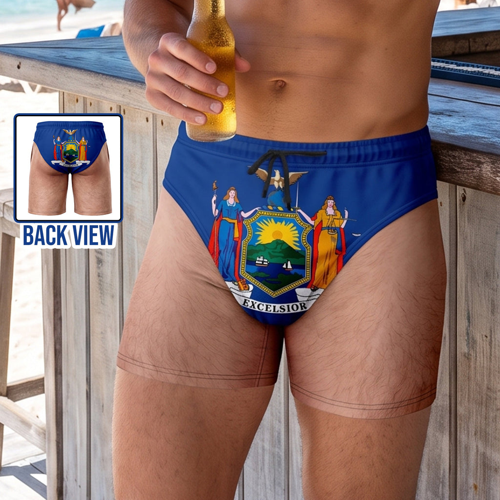 US States Men's Beach Shorts - Personalized Gifts For Him 03naqn130726