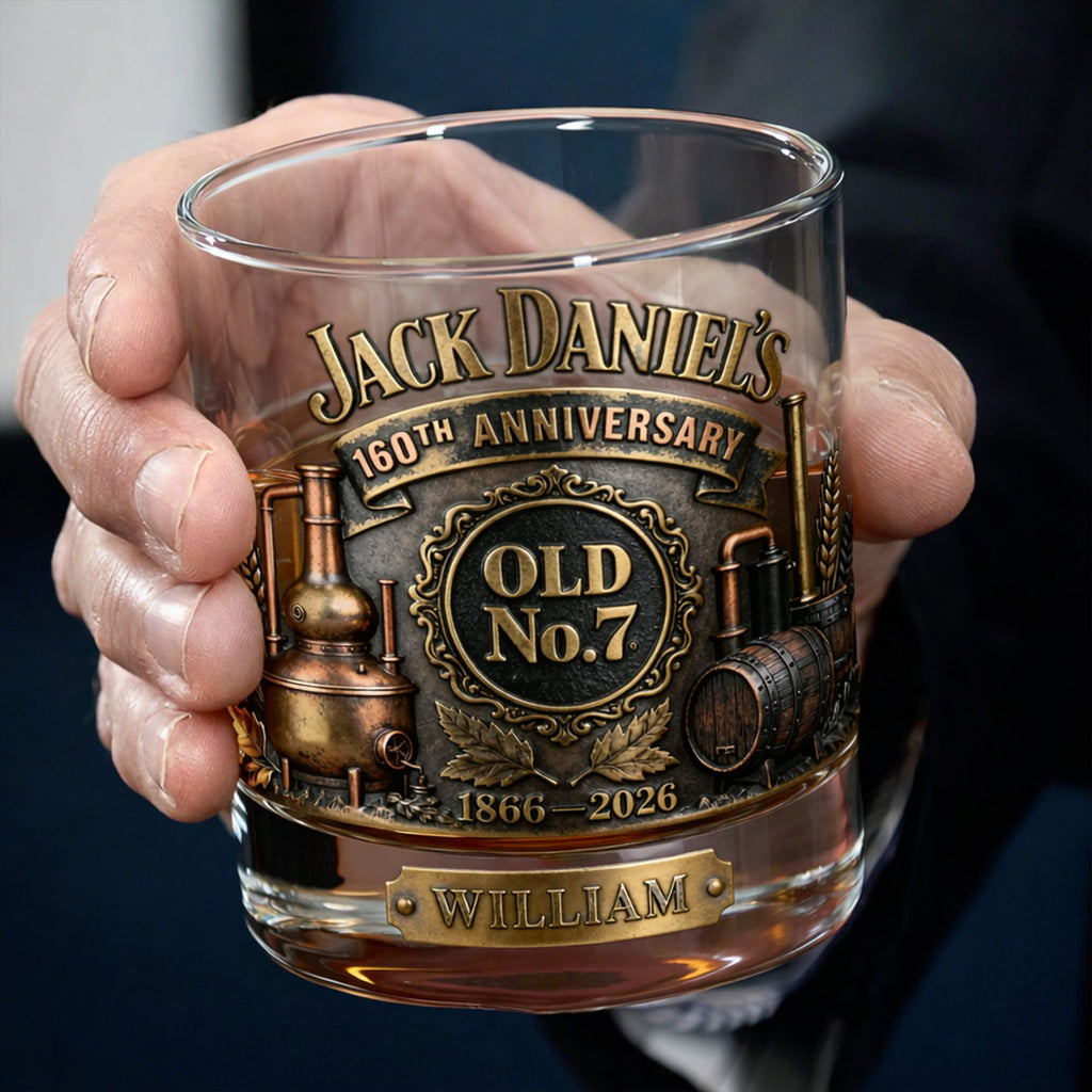 160th Anniversary Round Glass - Personalized Gifts For Drink Lovers 03KILU100326