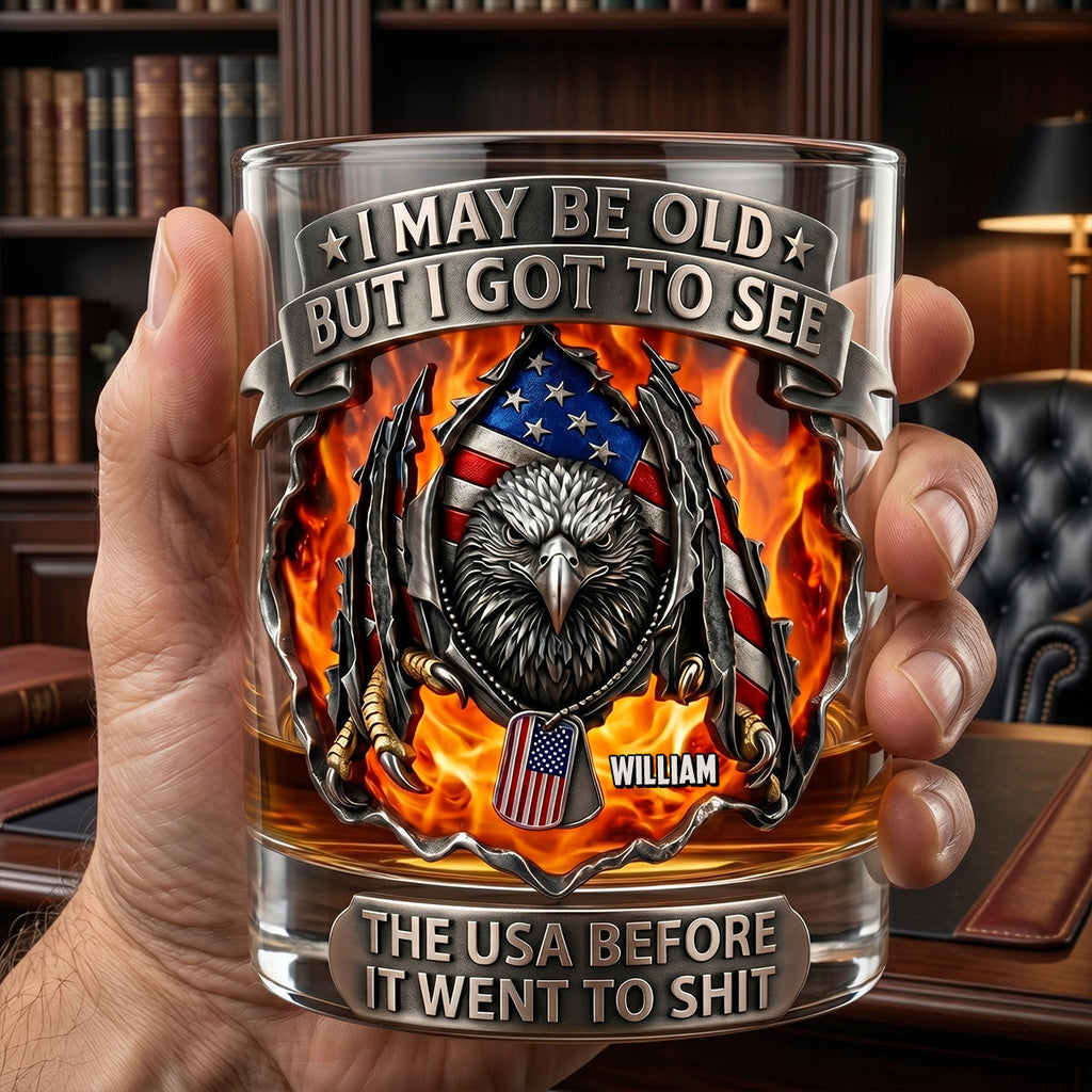 Eagle Sharp Claw Round Glass, Personalized Gifts For Veteran 03qhtn160626