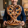 Rooted In Love Around Dad Plaque - Personalized Gift For Dads 05PAQN200526