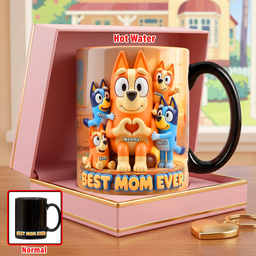 Best Puppy Mom Ever Magic Coffee Mug - Personalized Gifts For Moms 02NAQN170426