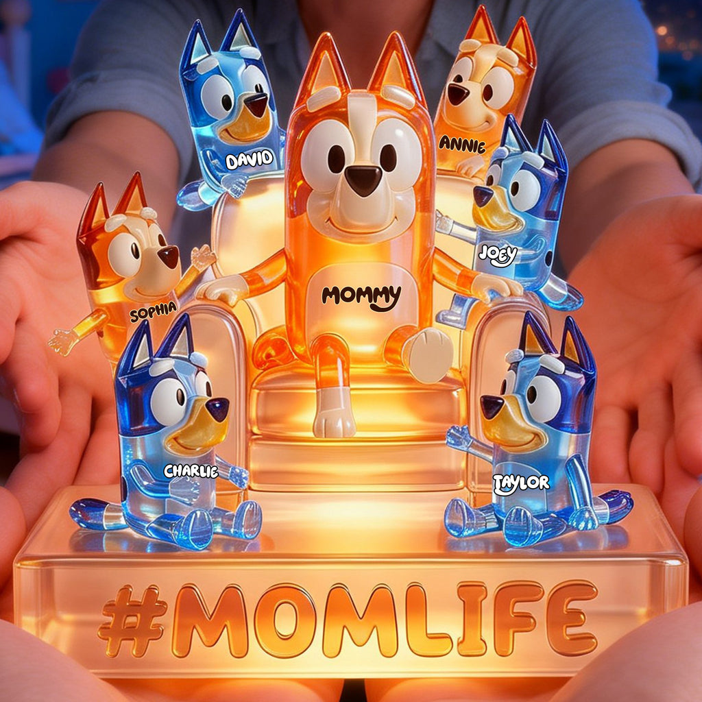 Mom Life Acrylic Light Box - Personalized Gifts For Moms 01ohlu190326