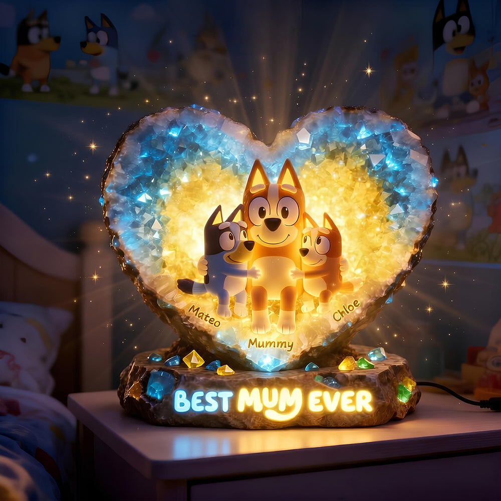 Glowing Hug Motherhood Light Box Personalized Gifts For Mom 06HUDT140426