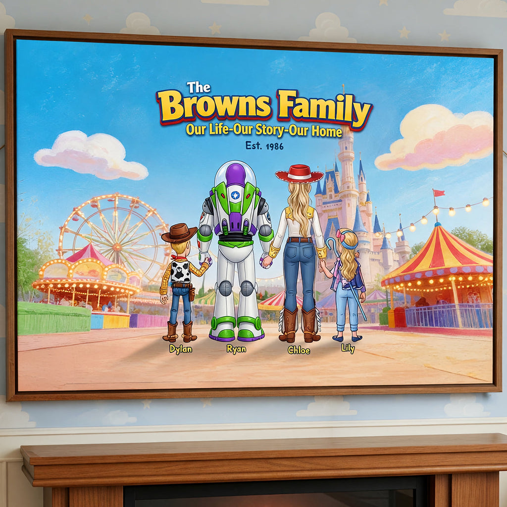 Family Adventure Canvas - Personalized Gifts For Family 02HUDT200626