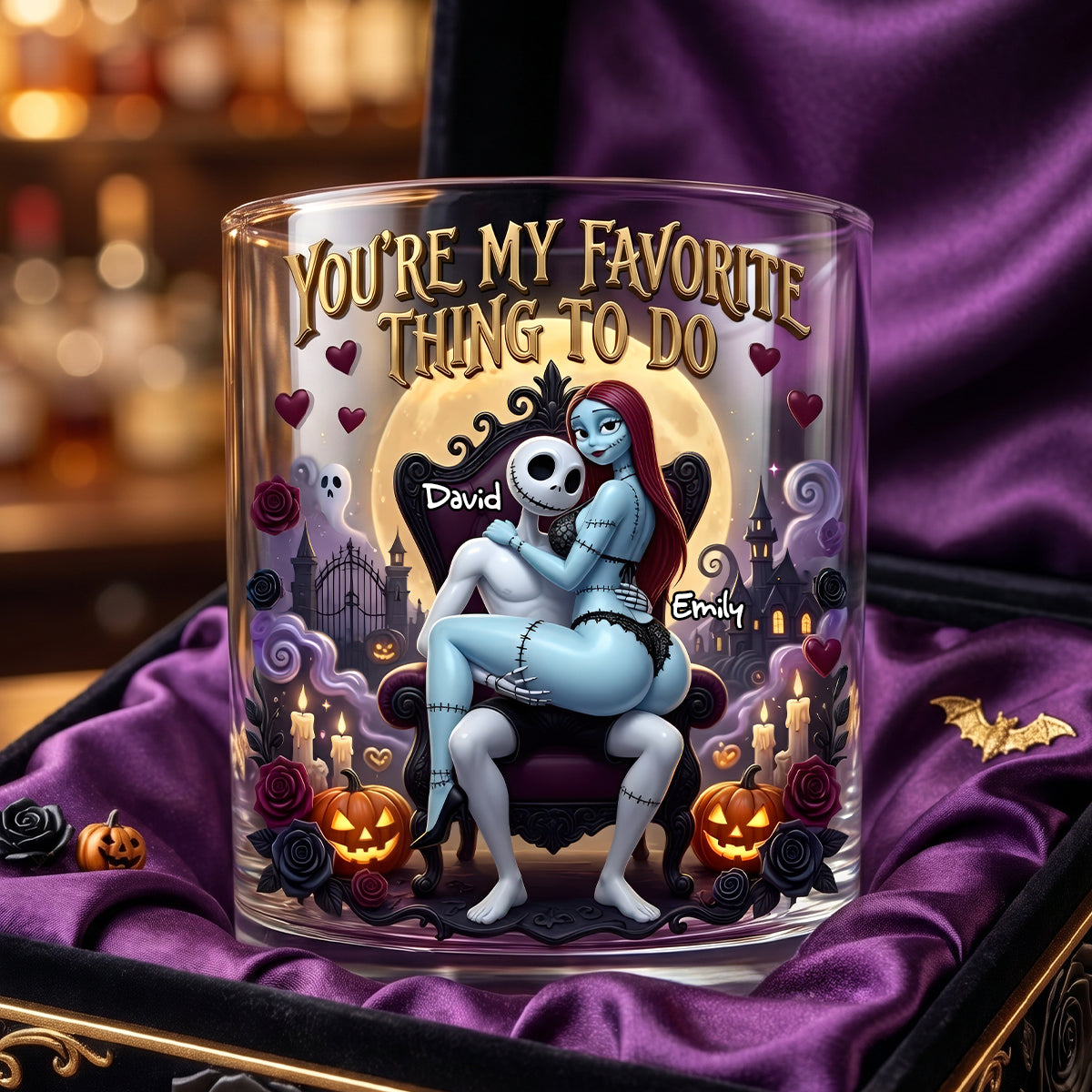 Naughty Soulmates Whiskey Glass - Personalized Gifts For Couples 03TYDH160626