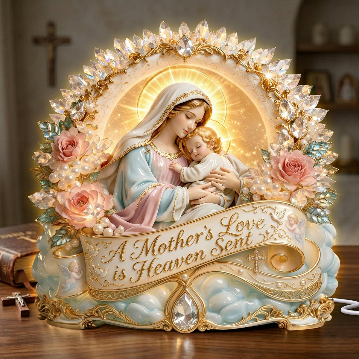 Blessed Mother Love Light Box – Gift For Christian 02TYLU280326
