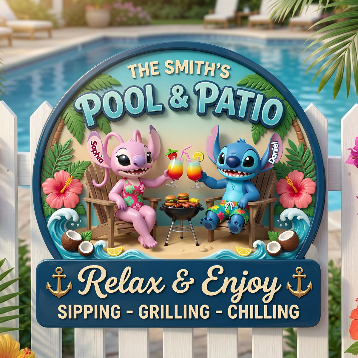 Relax & Enjoy Metal Sign - Personalized Gifts For Couple 03TYLU180626