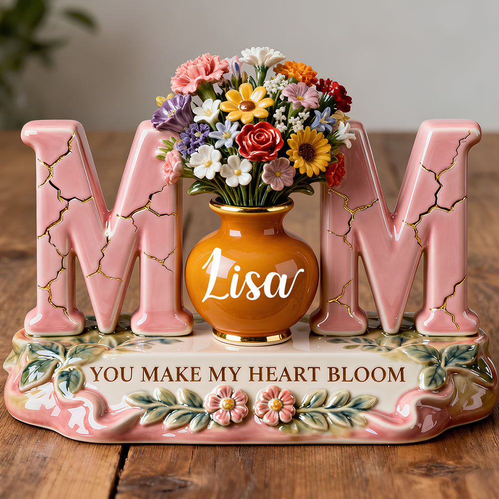 Mom Floral Acrylic Plaque - Personalized Gifts For Mother's Day 02kidt120326