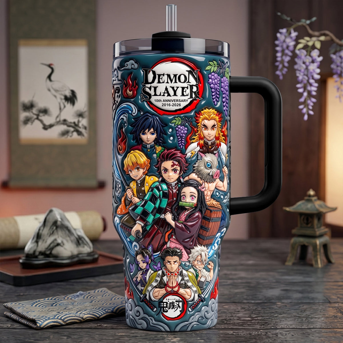 Attack Squad 40oz Tumbler With Handle - Personalized Gifts 05QHLU150626
