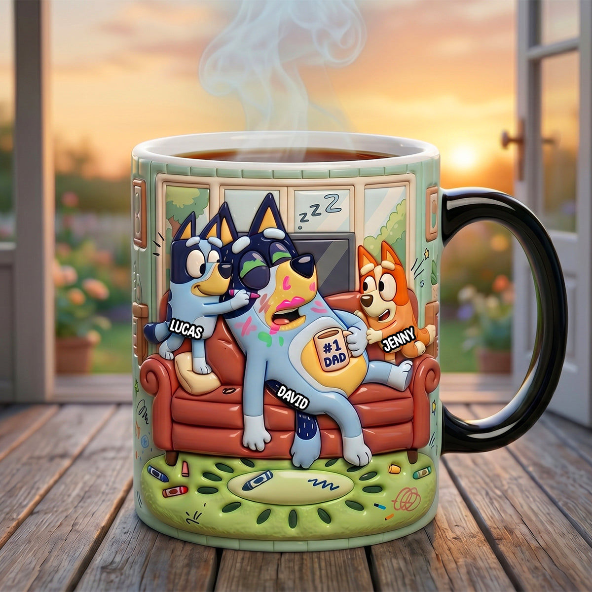 Sleepy Dad Magic Coffee Mug - Personalized Gifts For Father 04QHTN190526