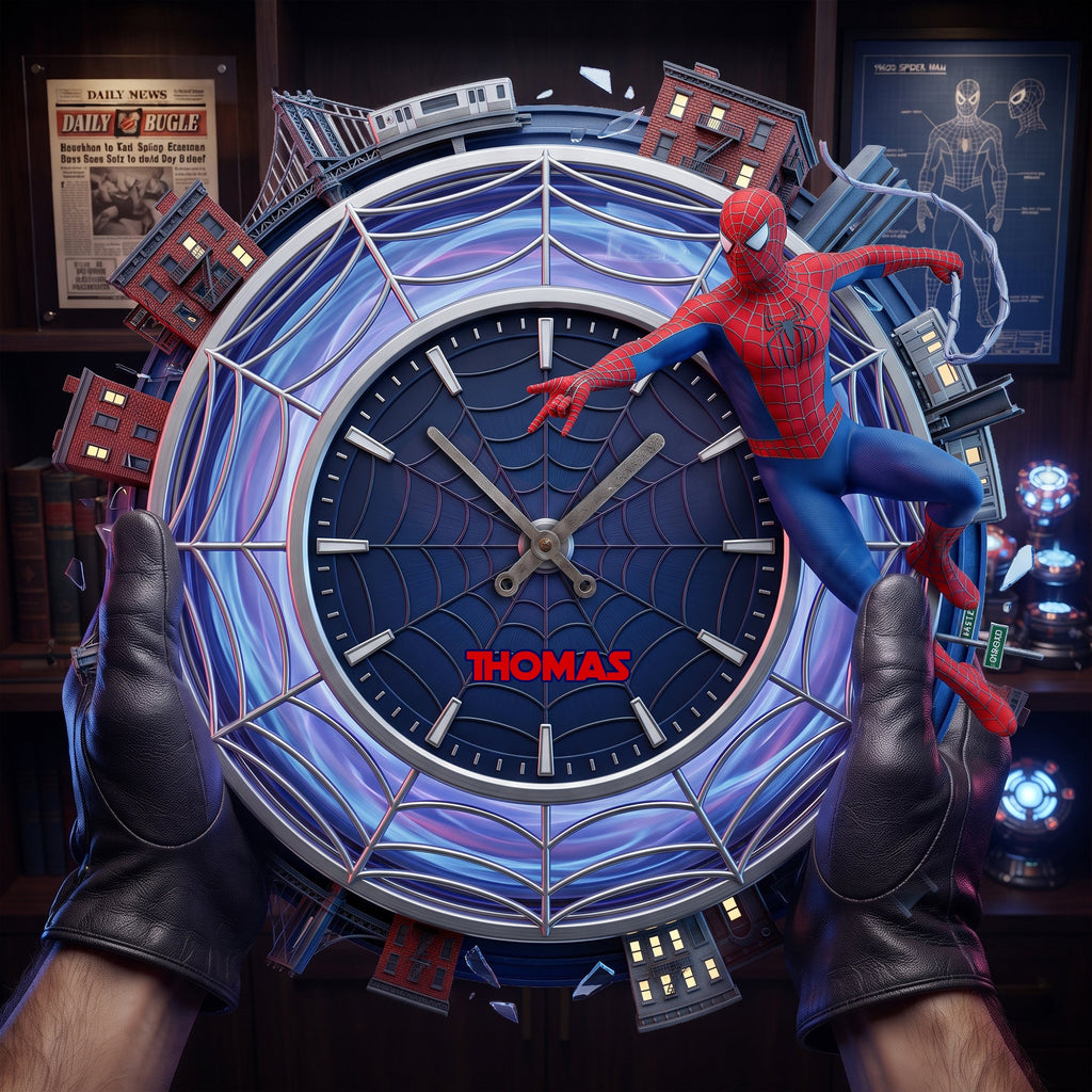 Masked Fighter Acrylic Wall Clock - Personalized Gifts 05nalu180726