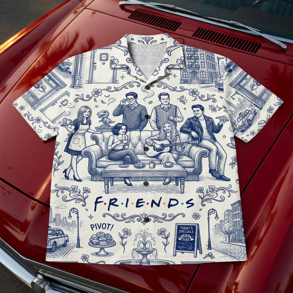 Toile de Jouy Hawaiian Shirt - Personalized Friendship Gift 02pgqn040726