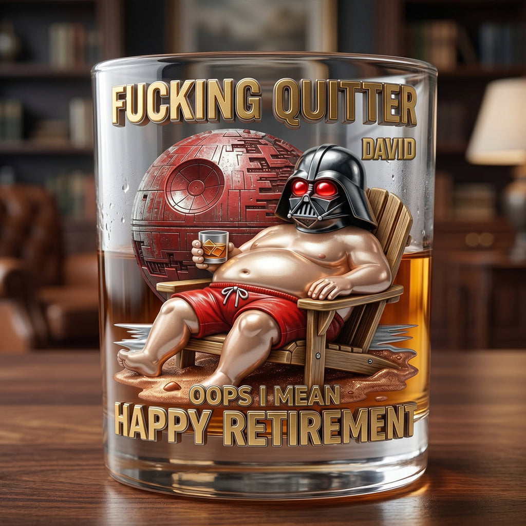 Retirement Mode Activated Round Glass - Gift for Retirees 011hutn080626