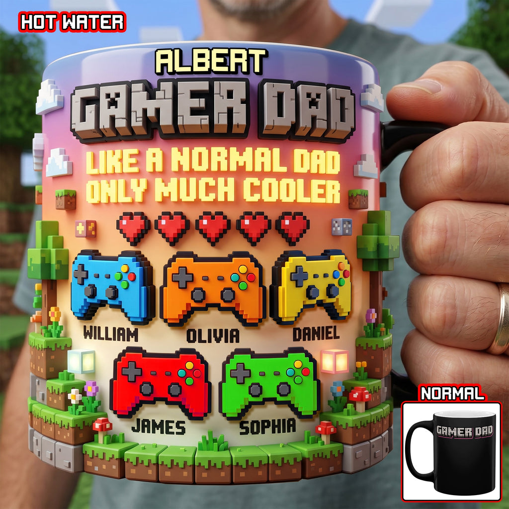 Gamer Dad Magic Coffee Mug - Personalized Gifts For Dad 01paqn200426