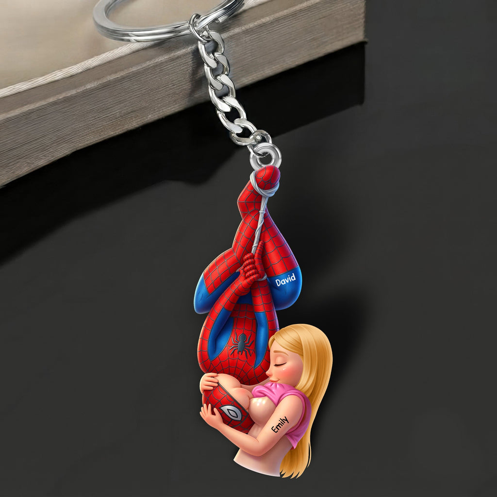 Chaos In Love Couple Keychain- Personalized Gifts For Couples 02HUQN290626
