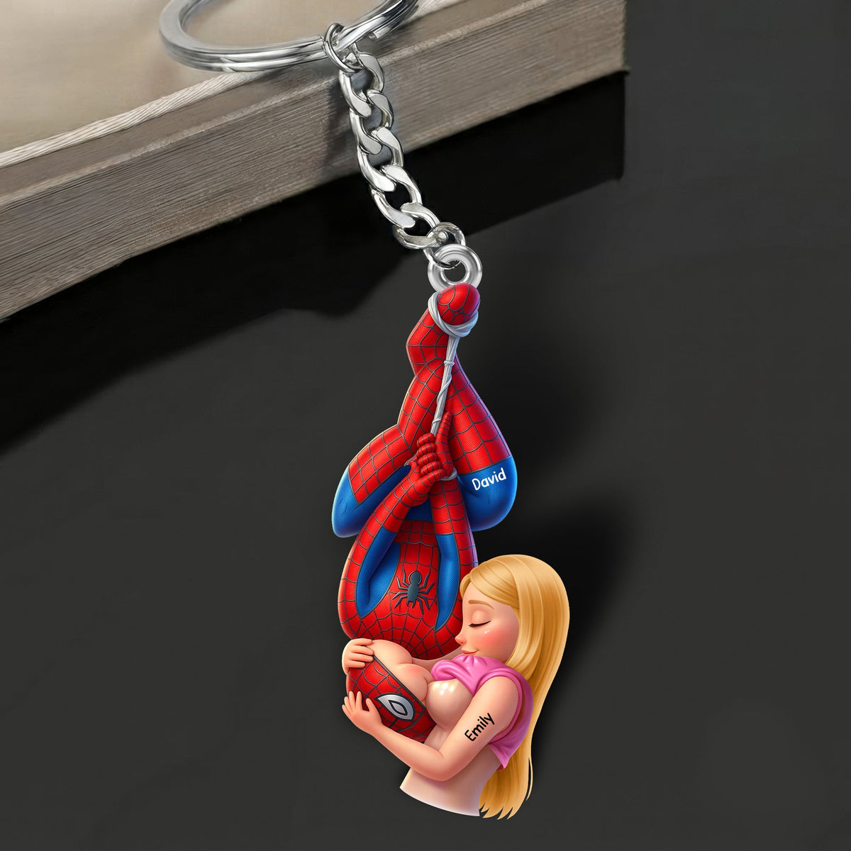Chaos In Love Couple Keychain- Personalized Gifts For Couples 02HUQN290626