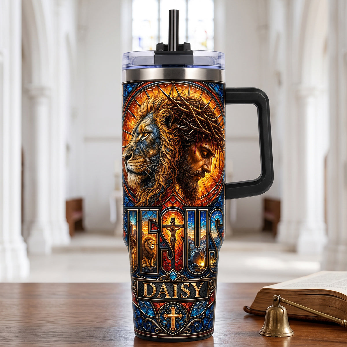 Faith & Strength Christian Tumbler - Personalized Gifts 01hutn010726