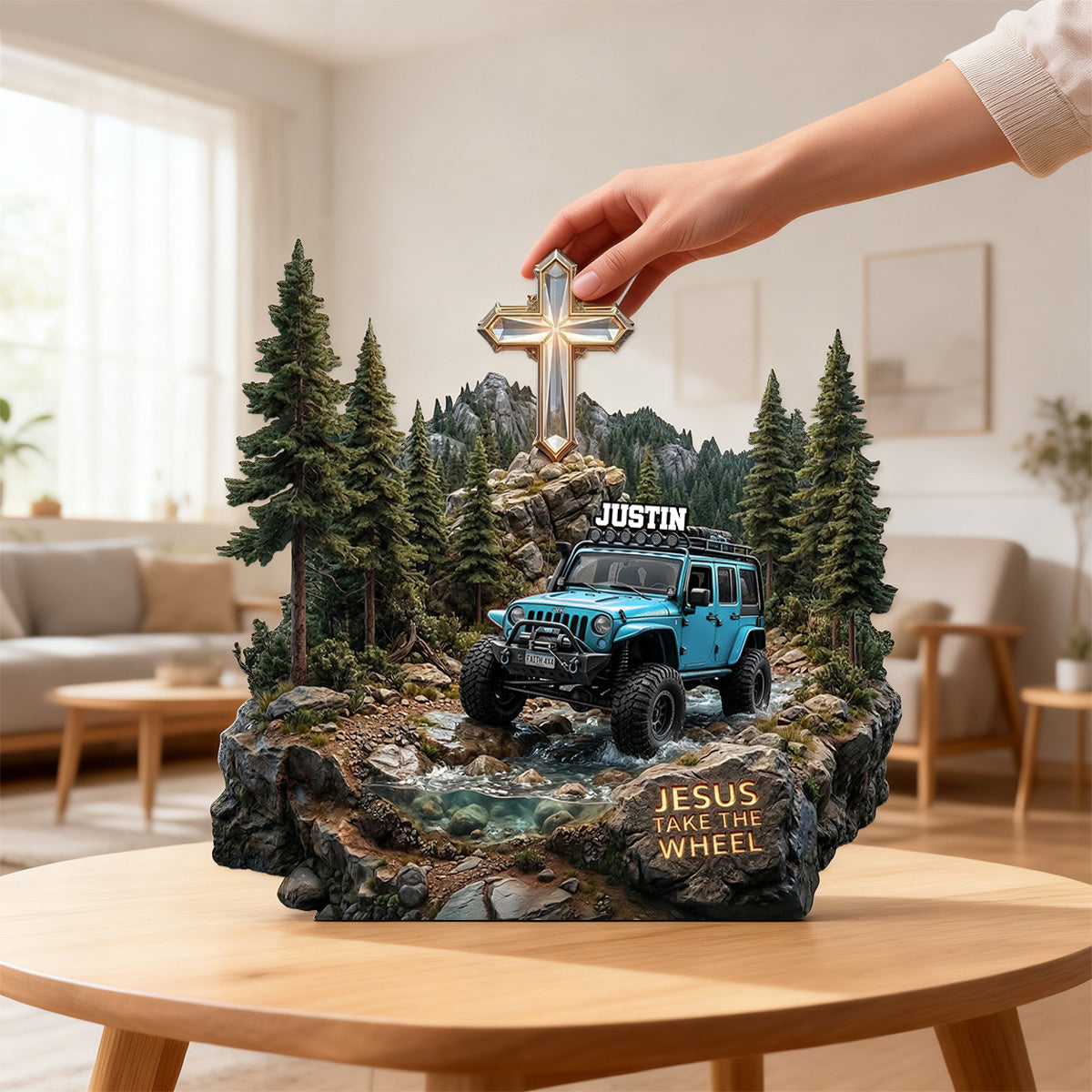 Jesus Take the Wheel Acrylic Plaque - Personalized Gifts For Off-road Lovers 04pamg160326
