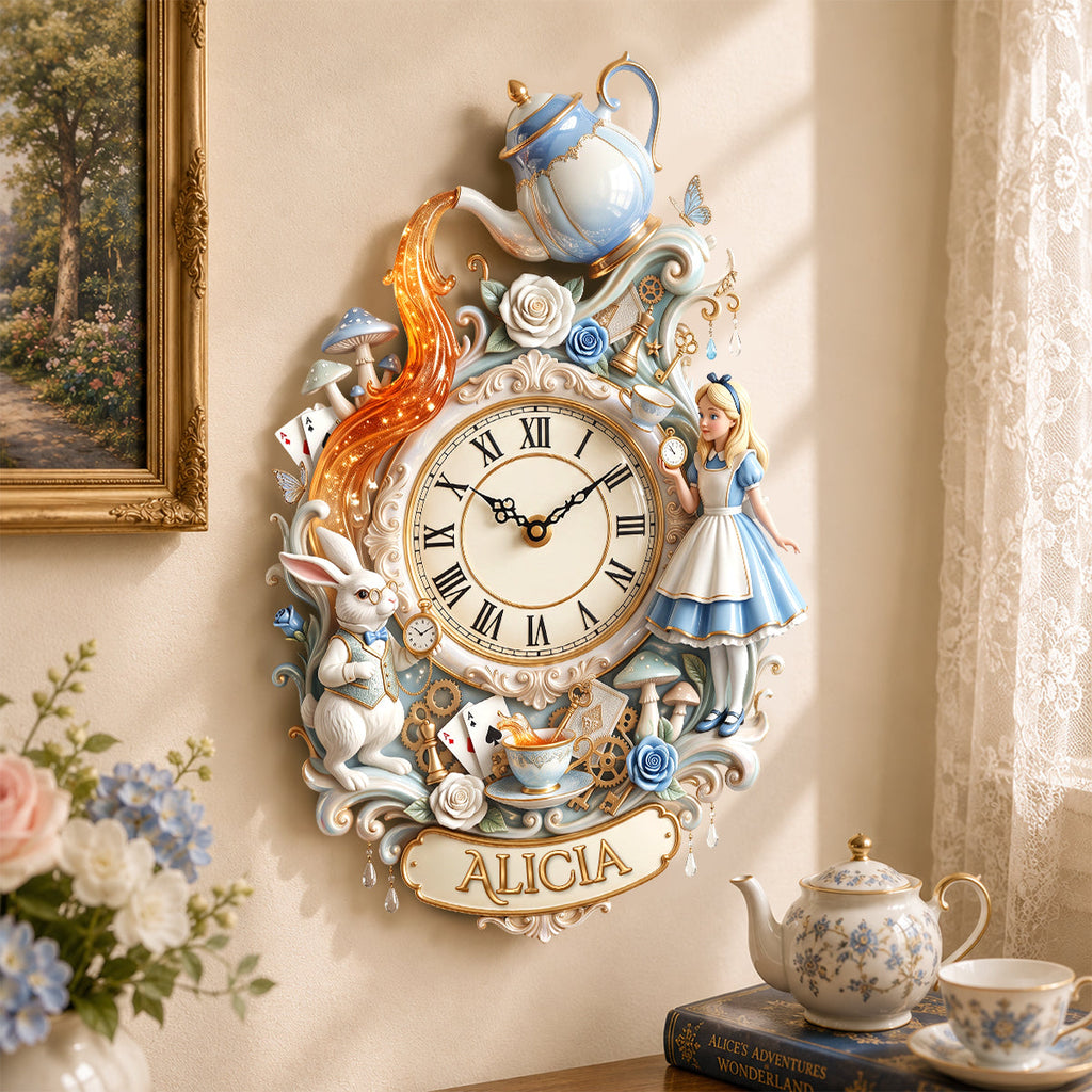 Magical Acrylic Hanging Wall Clock Personalized Gifts for Fantasy Lovers 03PGDH150726