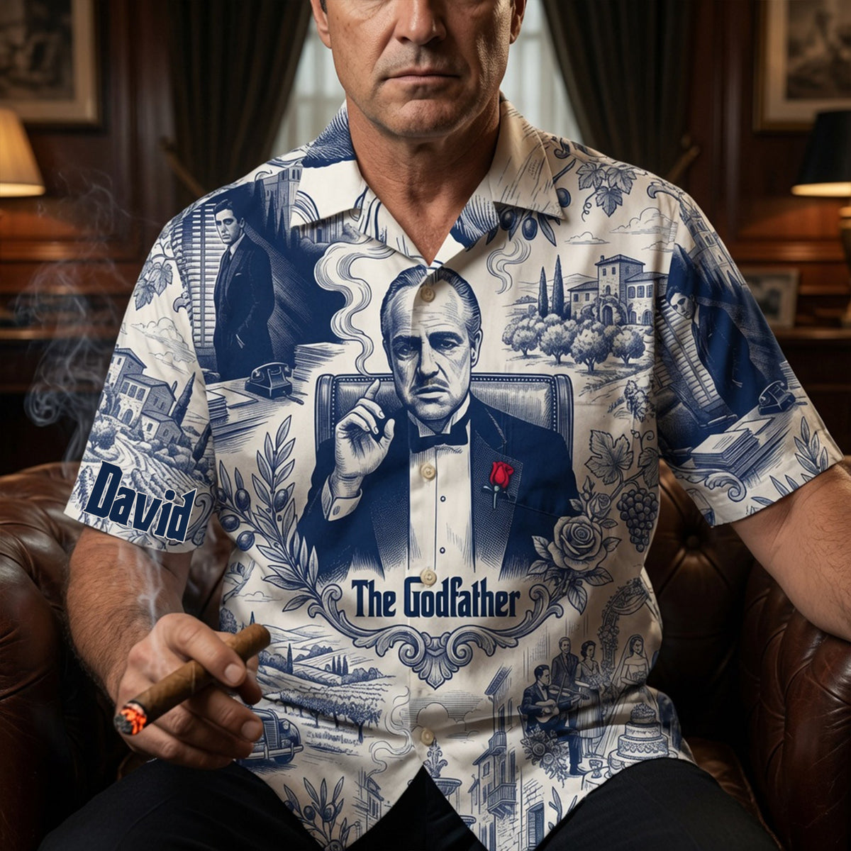 Vintage Crime Boss Hawaiian Shirt - Personalized Gifts 01PGLU060726
