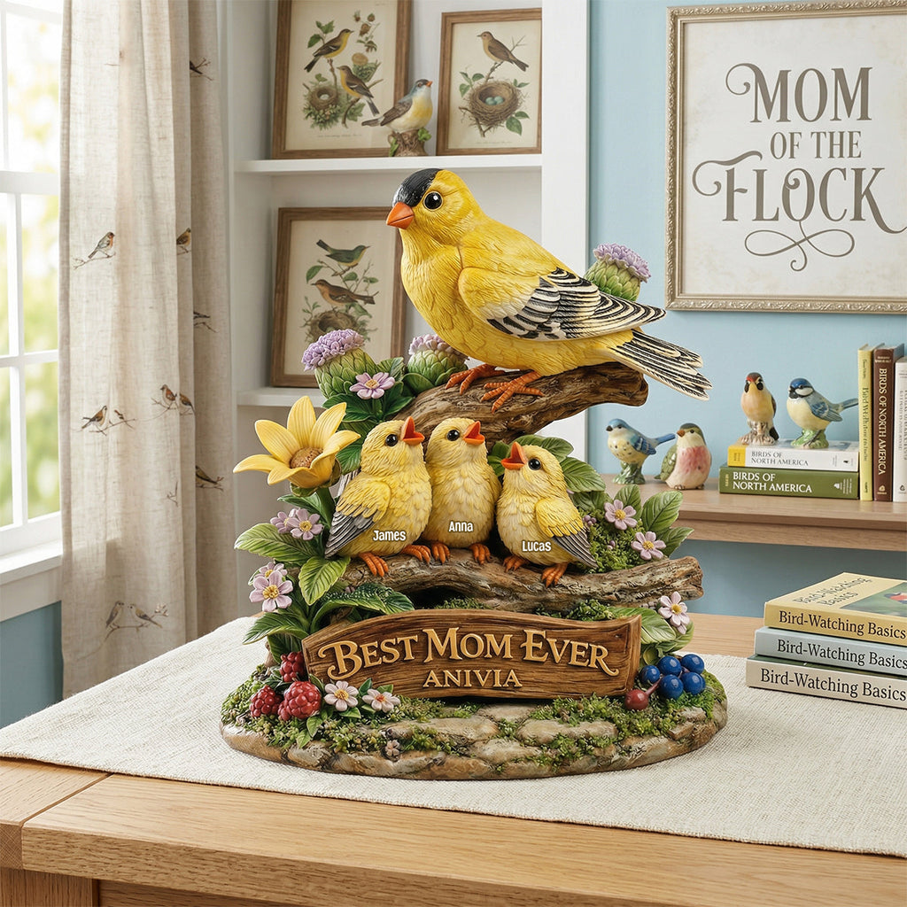 Bird Mom Acrylic Plaque - Personalized Gifts For Mother's Day Plaque 02TYTN300326