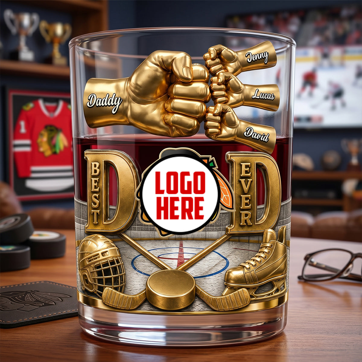 The Victory Pour Sports Whiskey Glass - Personalized Gifts For Dad 03NATN020626
