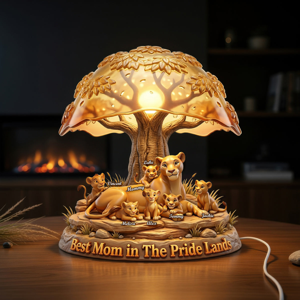 Predator Mom And Kids Light Box - Personalized Gifts For Mother's Day Acrylic Light Box 03NADH100426