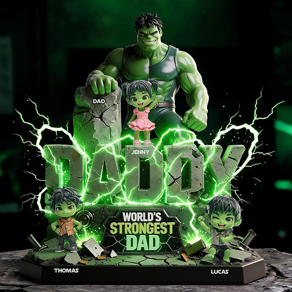 Green Dad Personalized Plaque 117todt080626