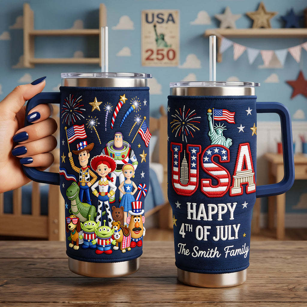 4th of July 40oz Tumbler - Personalized Gifts For Patriots 01pata110626