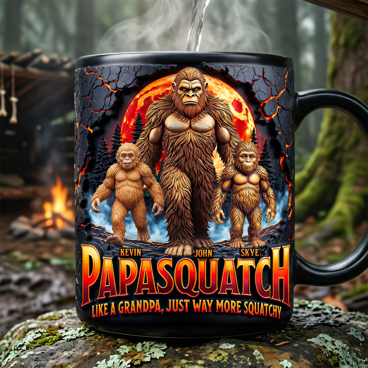 Forest Squatch Dad Magic Coffee Mug - Personalized Gift For Dads 01HUTA220526