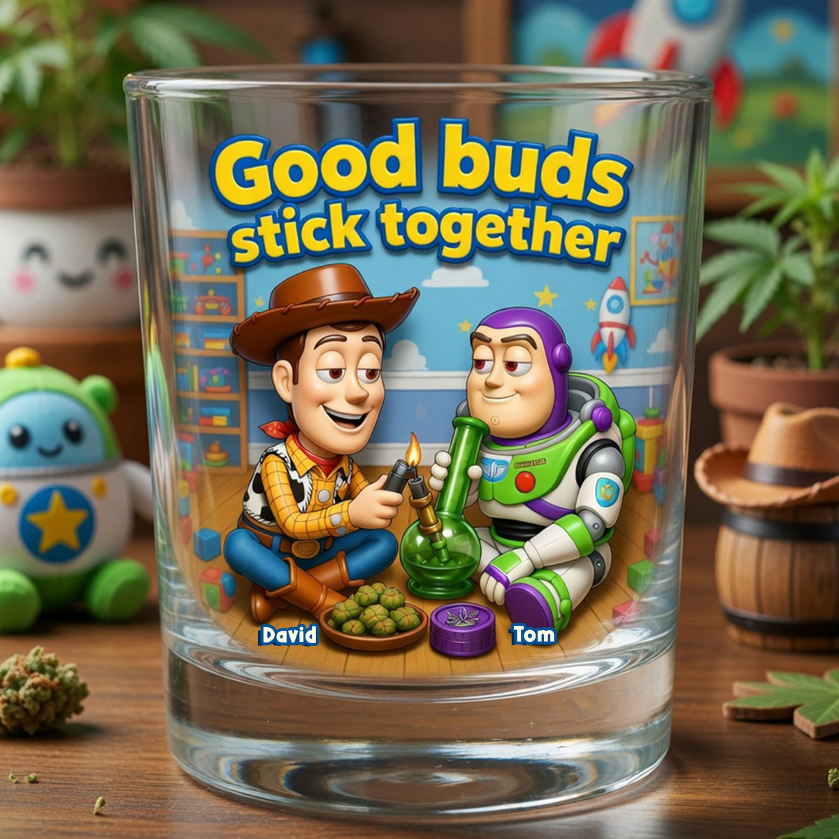 Adventure Friends Round Glass - Personalized Gifts For Friends 05TOLU060626