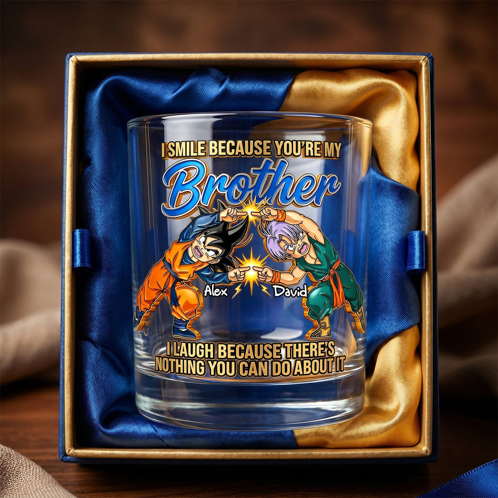 Brothers Forever Round Glass - Personalized Gifts For Brothers 05NADH100626