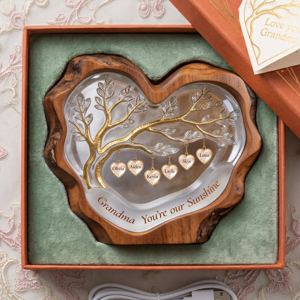 Sweet Little Love Heart Light Box - Personalized Gifts For Mom 02PATA100426